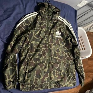 Adidas camo windbreaker